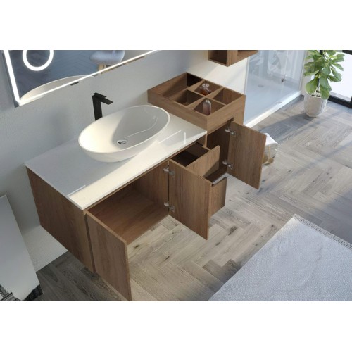 Meuble salle de bain AVEZZANO 1400 Scandinave vintage