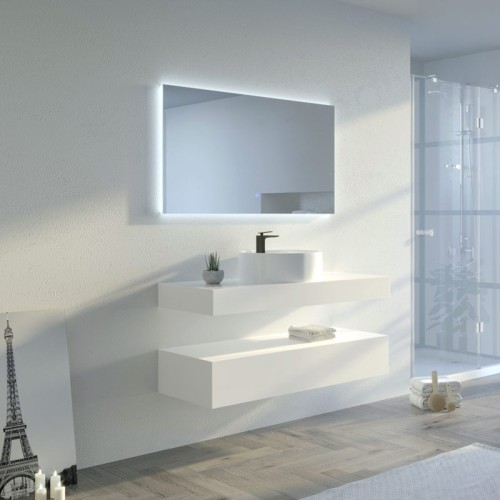 Meuble simple vasque de salle de bain MANCIANO 1200