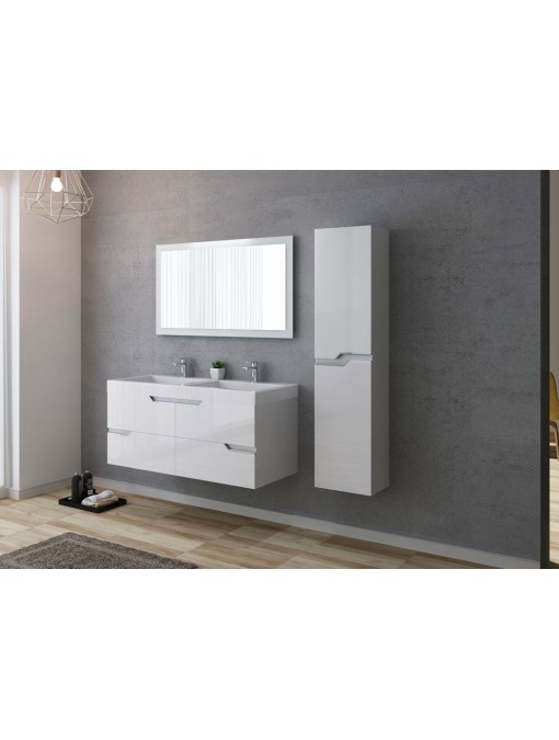 Meuble design blanc glossy CALABRO 1200 Blanc