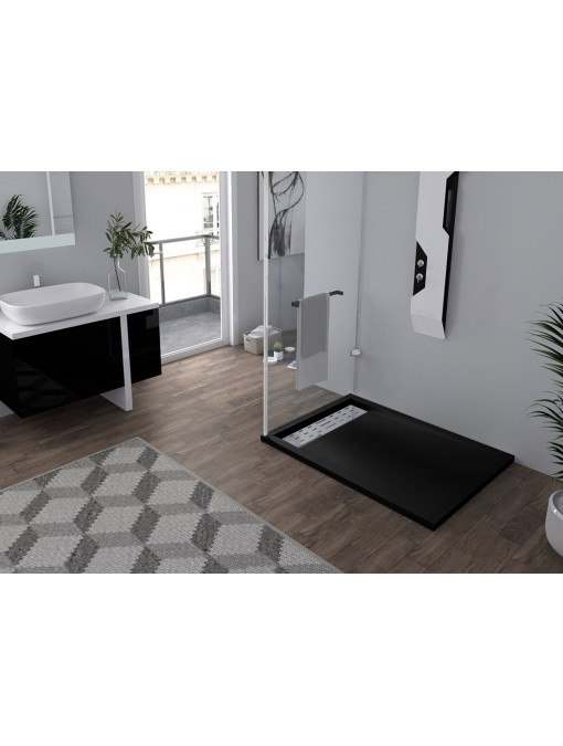 Receveur de douche Noir 120x90cm