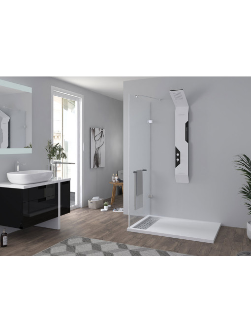 Receveur de douche à l'italienne en gel coat 120x90cm