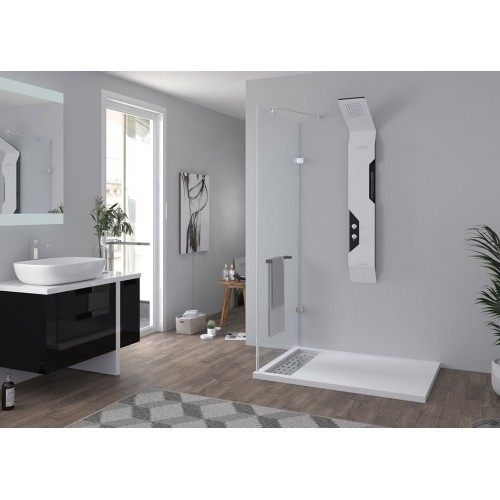 Receveur de douche en Gel coat ALICANTE Blanc 120x90cm