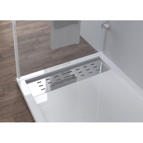 Receveur de douche en Gel coat ALICANTE Blanc 100x90cm