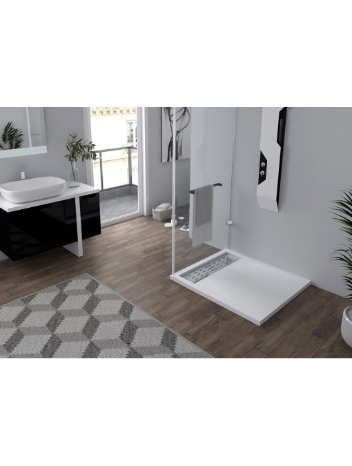 Receveur de douche rectangulaire Blanc 100x90cm
