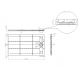 Plan receveur ALICANTE Noir 140x80cm