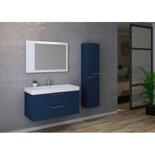 Meuble de salle de bain CALABRO 1000 Bleu saphir