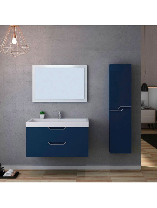 Meuble de salle de bain CALABRO 1000 Bleu saphir