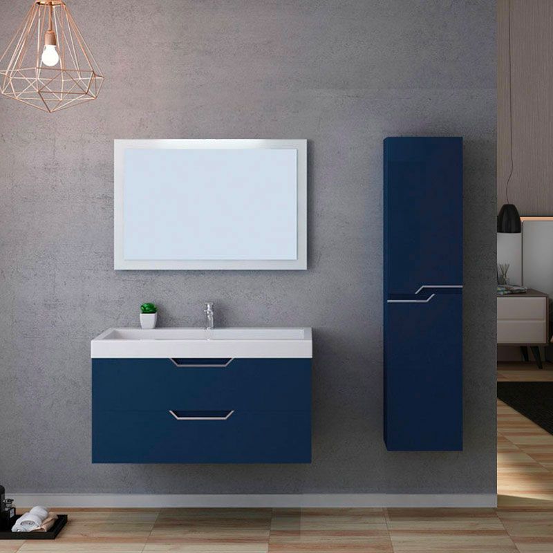 Meuble de salle de bain CALABRO 1000 Bleu saphir