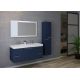 Ensemble de salle de bain double vasque CALABRO 1200 Bleu saphir