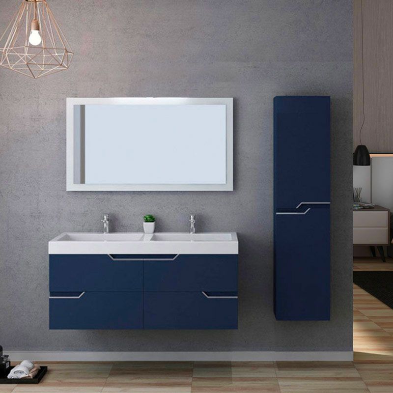 Meuble de salle de bain CALABRO 1200 Bleu saphir