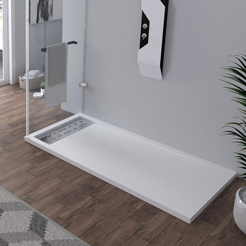Receveur de douche en Gel coat ALICANTE Blanc 160x80cm