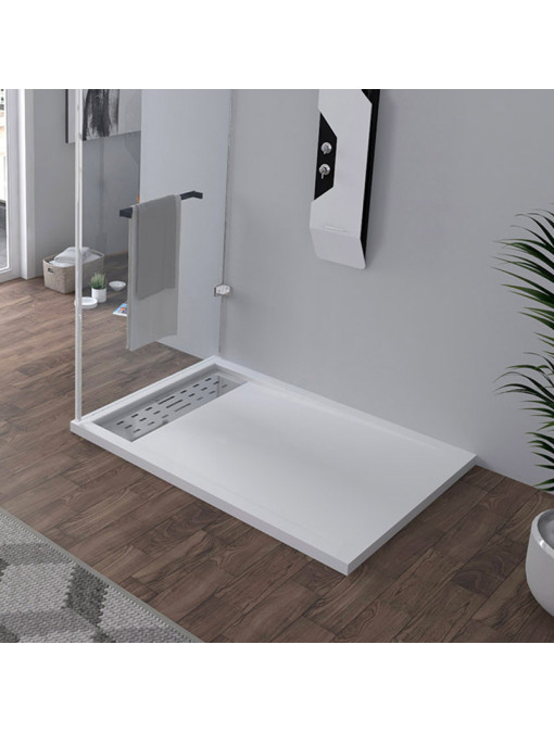 Receveur de douche en Gel coat ALICANTE Blanc 120x90cm