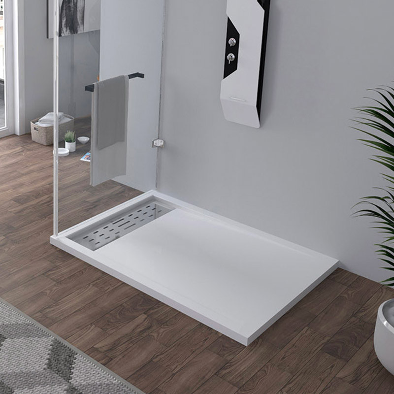 Receveur de douche en Gel coat ALICANTE Blanc 120x90cm