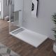 Receveur de douche en Gel coat ALICANTE Blanc 120x80cm