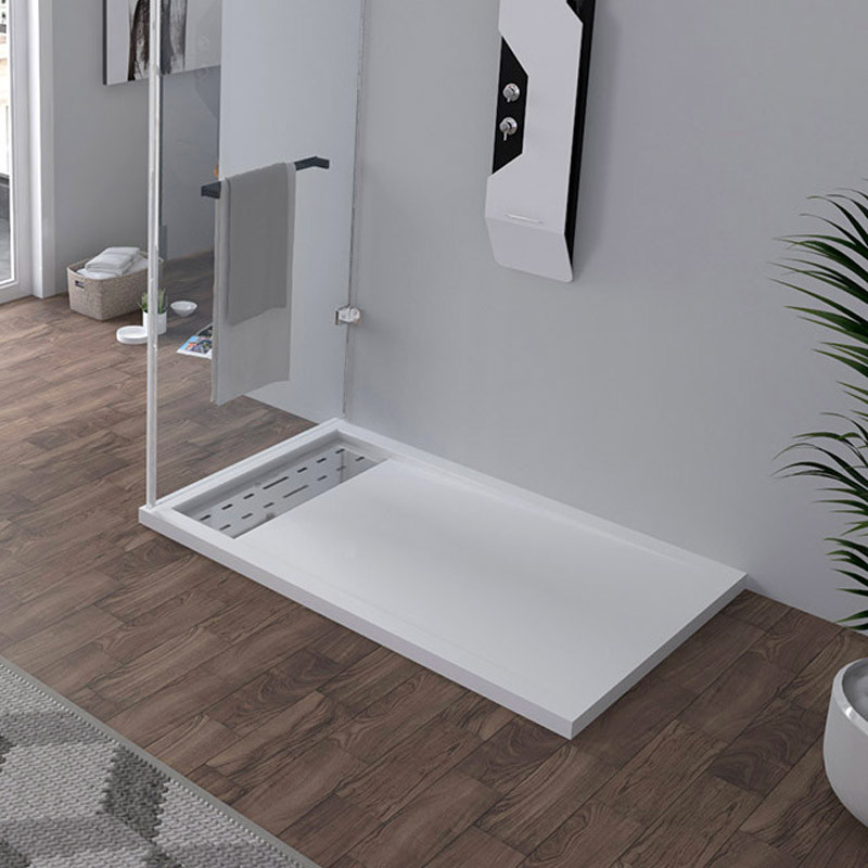 Receveur de douche en Gel coat ALICANTE Blanc 120x80cm
