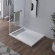Receveur de douche en Gel coat ALICANTE Blanc 100x90cm