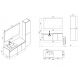 Plans Meuble simple vasque CAGLIARI 1200