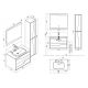 Plans Meuble simple vasque URBINO 800