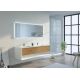 Meuble de salle de bain Piazza 1600 Bois naturel et Blanc