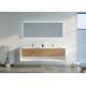 Meuble de salle de bain Piazza 1600 Bois naturel et Blanc