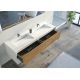 Meuble de salle de bain Piazza 1600 Bois naturel et Blanc