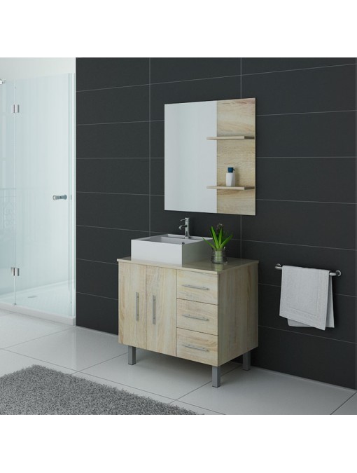 Meuble salle de bain simple vasque FLORENCE Scandinave