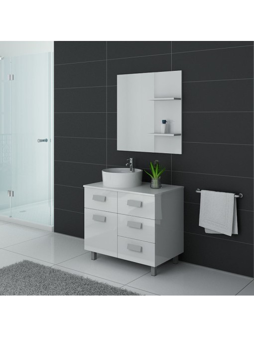 Meuble de salle de bain MILAN Blanc