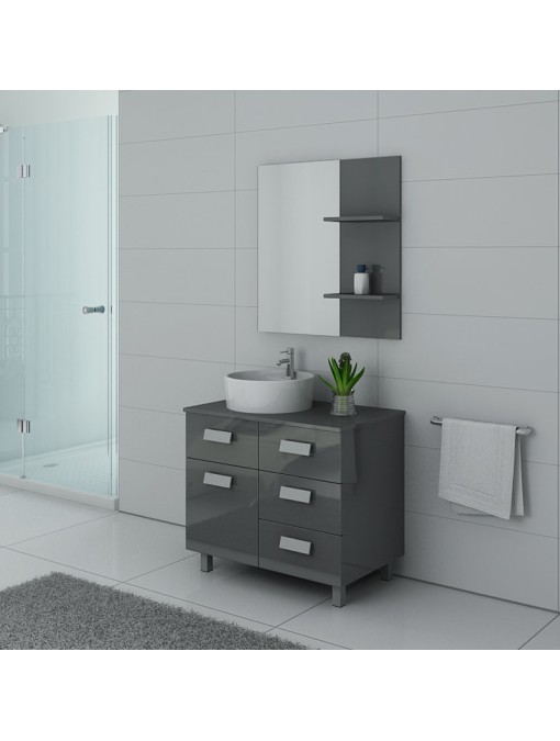 Meuble simple vasque MILAN Gris Taupe