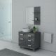 Meuble simple vasque MILAN Gris Taupe