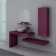 Meuble de salle de bain Monza Aubergine