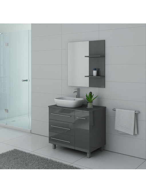 Meuble de salle de bain TOSCANE Gris Taupe