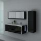 Meuble de salle de bain DIS025-1500 Noir
