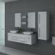 Meuble de salle de bain DIS748 Blanc