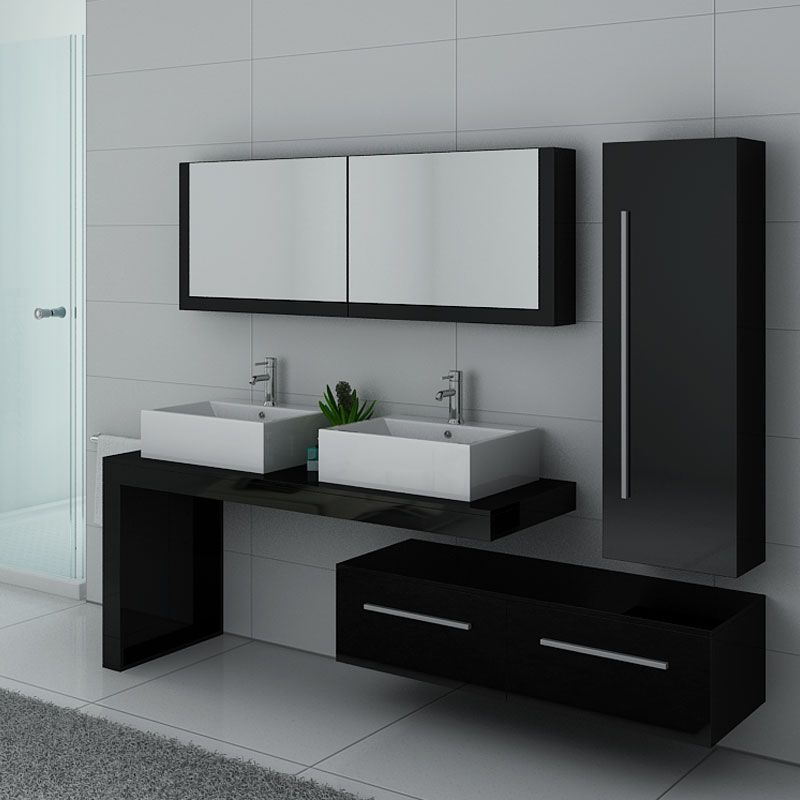 Meuble de salle de bain DIS9350 Noir