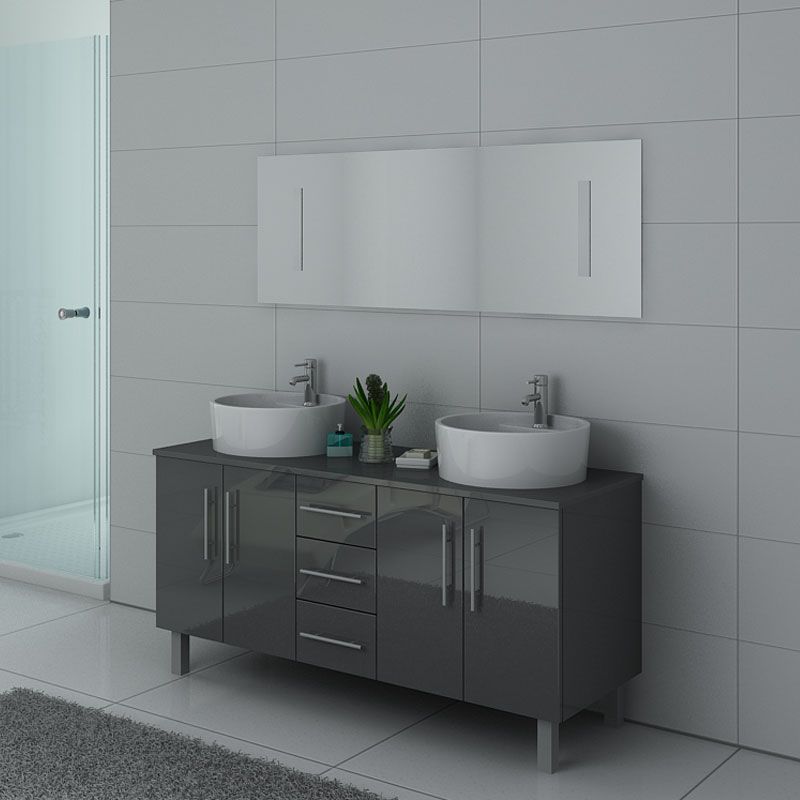 Meuble de salle de bain DIS989 Gris Taupe