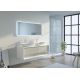 Meuble de salle de bain Bellano 1400 Beige galet et Blanc