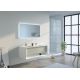 Meuble de salle de bain Piazza 1200 Beige galet et Blanc