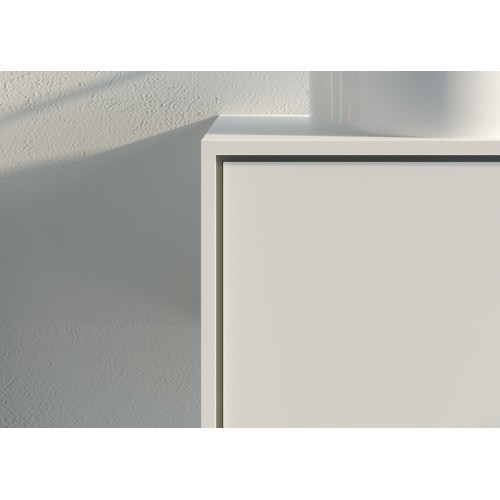 Meuble 2 vasques de salle de bain Maruca 1200 Blanc