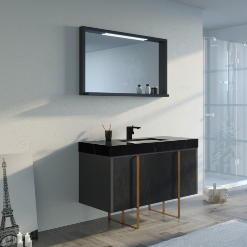 Meuble de salle de bain FORENZA 1200 Noir