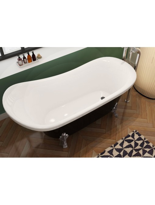 Baignoire îlot Cesano Black vue de dessus