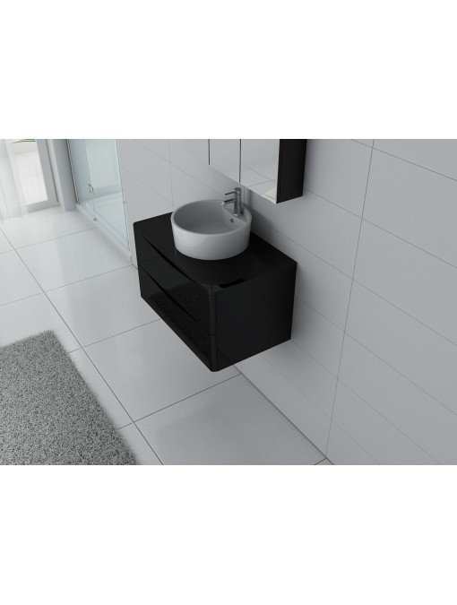 Meuble de salle de bain Terranova 800 Noir