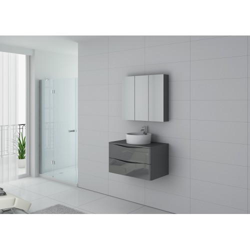 Meuble de salle de bain Terranova 800 Gris taupe