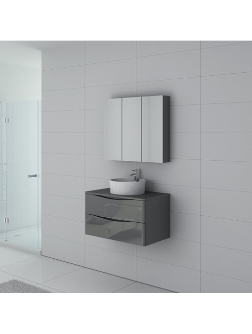 Meuble de salle de bain Terranova 800 Gris taupe