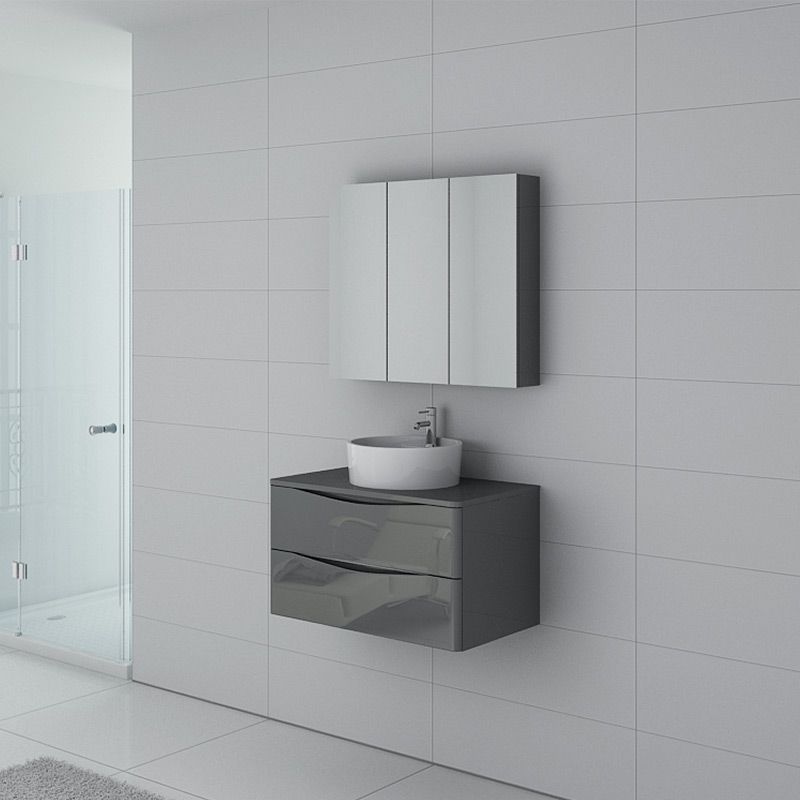 Meuble de salle de bain Terranova 800 Gris taupe