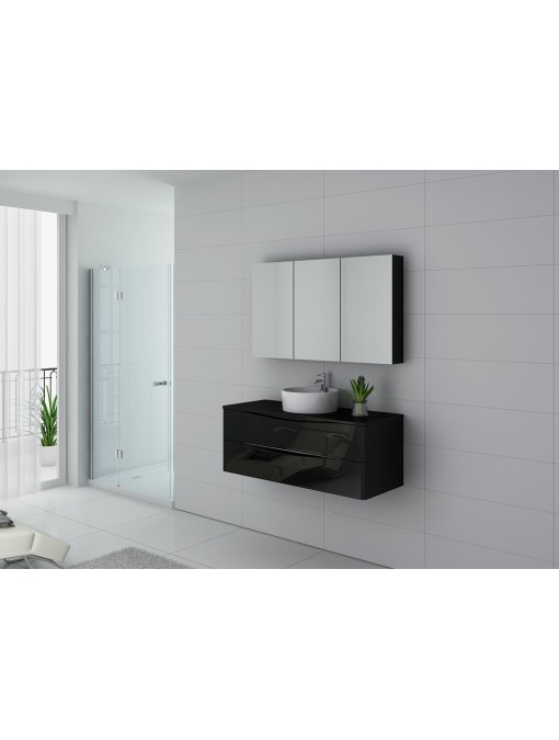 Meuble de salle de bain Terranova 1200 Noir