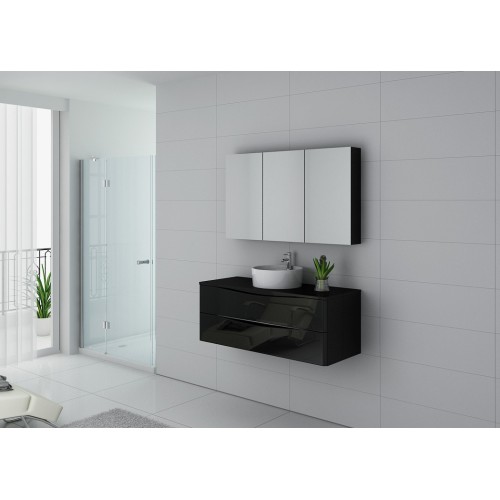 Meuble de salle de bain Terranova 1200 Noir