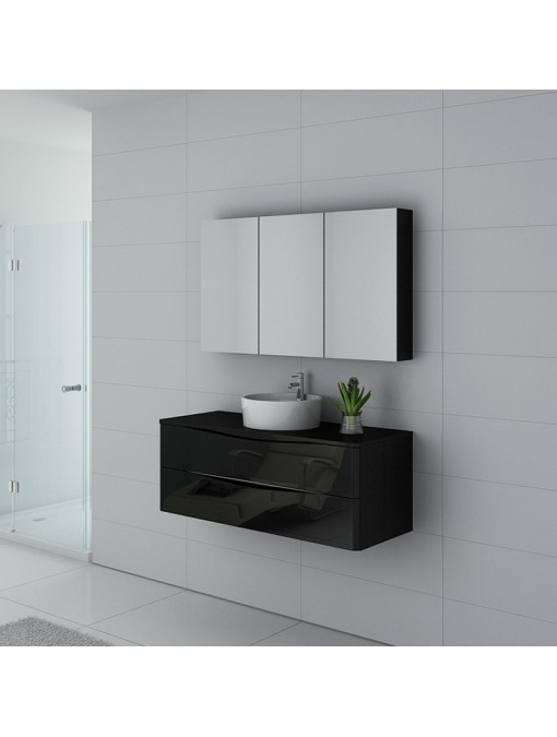 Meuble de salle de bain Terranova 1200 Noir