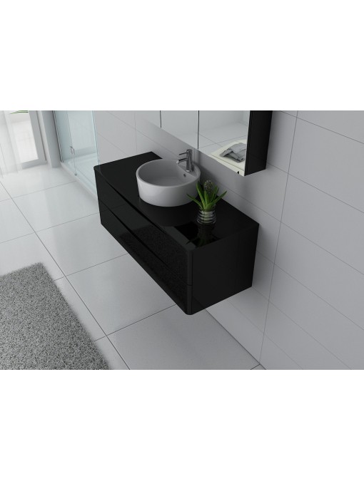 Meuble de salle de bain Terranova 1200 Noir