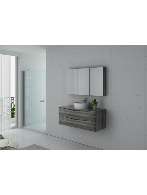Meuble de salle de bain Terranova 1200 Chêne gris