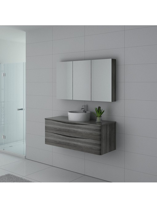 Meuble de salle de bain Terranova 1200 Chêne gris